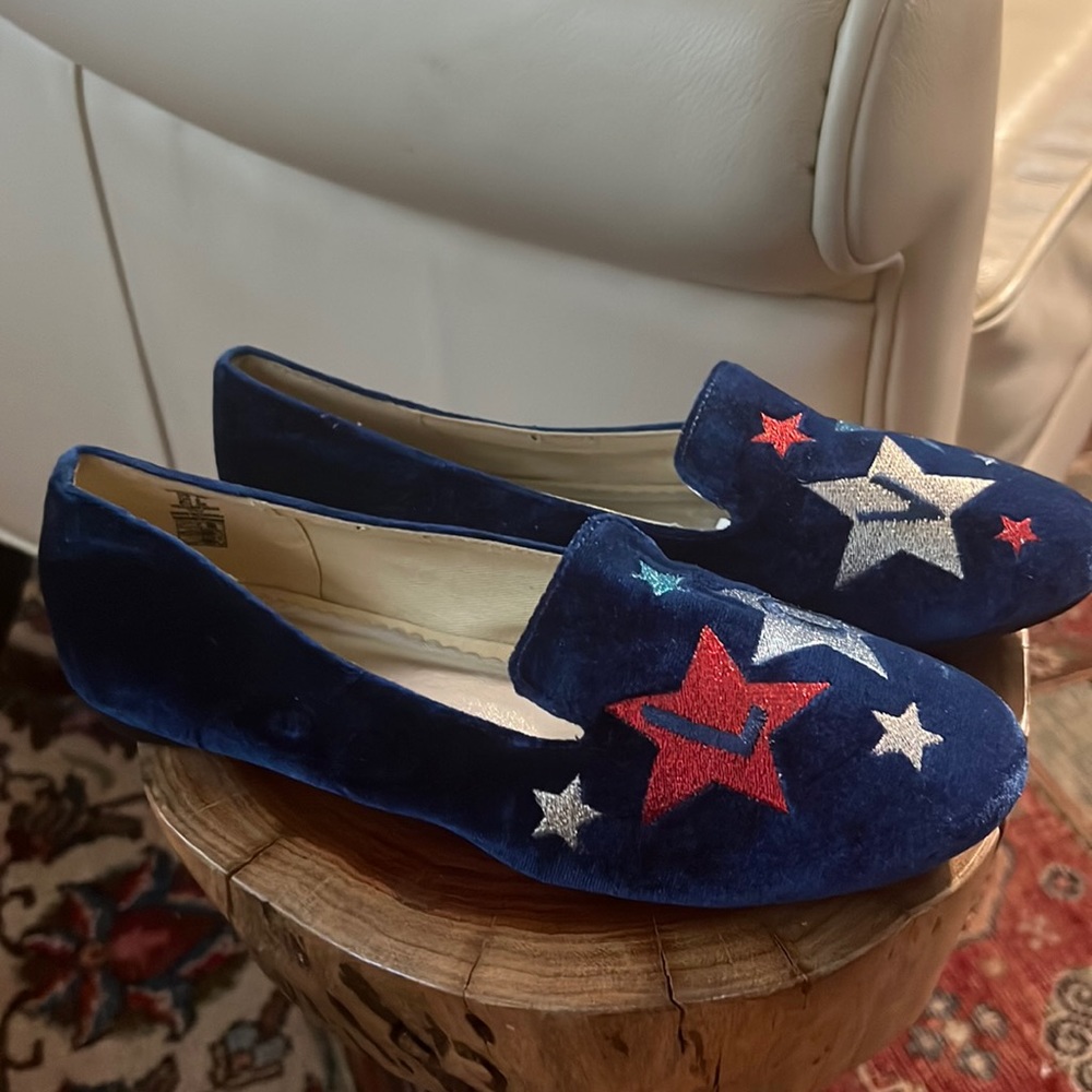 2/$30 Lands' End Love velvet slippers